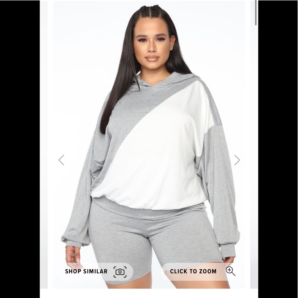Plus size fashion nova biker set